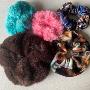 Minky scrunchies